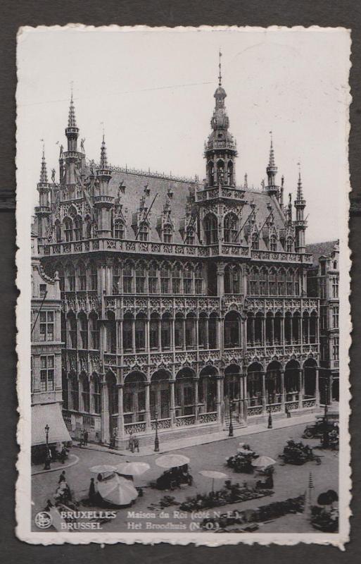 The King's House, Brussels, Belgium - Real Photo - Used 1937