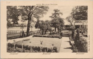 Hotel Bellevue Dresden Rosarium Unused M. Fischer Postcard G37