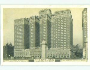 1940's THE STEVENS HOTEL Chicago Illinois IL HQ6077