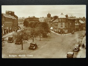 Northumberland ALNWICK Bondgate shows THEATRE & THOMPSONS SHOP 1930s RP Postcard