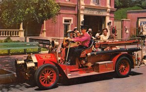Anaheim California Motorized Fire Engine, Disneyland, Vintage Postcard U13008
