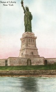 Vintage Postcard 1910's Statue Of Liberty National Monument Bedloe's Island NY