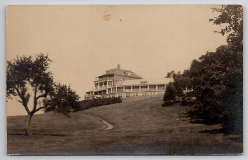 Newton Center MA RPPC Peabody Home Oak Hill South Exposure  Postcard J24