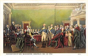 Resignation Of Gen Washington History Unused 