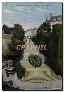 Old Postcard Staircase Denis Papin Blois