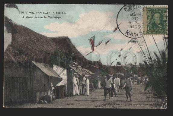 116913 PHILIPPINES Street scene TACLOBEN Tacloban City Old PC