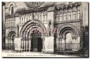 Thouars - Portal & # 39Eglise St Medard 11th and 12th centuries- Old Postcard