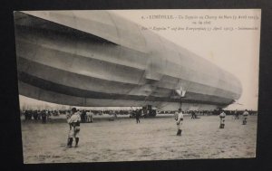 Mint Postcard RPPC Zeppelin French Champ de Mars Europe Luneville Airship