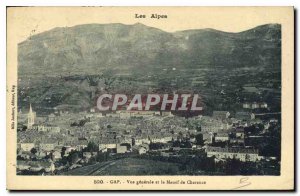 Postcard Old Gap General view and the Massif Charance
