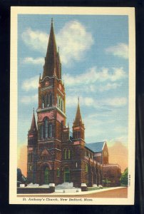 New Bedford, MA/Mass/Massachusets Postcard, St Anthony's Church