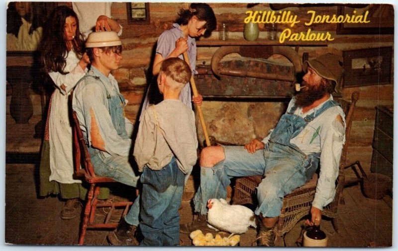 Postcard - Hillbilly Tonsorial Parlour - Arkansas
