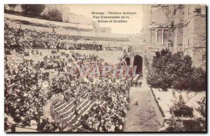 Postcard Ancient Theater of ancient 39Orange & # & # 39ensemble view of the s...