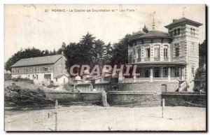 Old Postcard Pornic Casino Gourmalon and The Waves