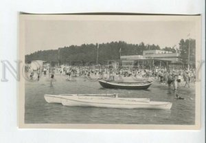 443216 Estonia Narva Joesuu Beach Vintage photo postcard