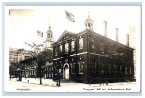 Vintage RPPC National Museum Independence Hall Group Postcard P129E