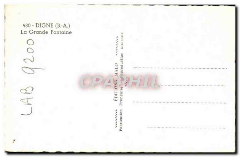 Modern Postcard Digne La Grande Fontaine