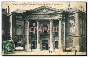 Old Postcard From Paris 5th District City Hall Square Pantheon