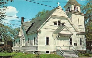 Kennebunk, ME Maine  ST MONICA'S ROMAN CATHOLIC CHURCH   Vintage Chrome Postcard