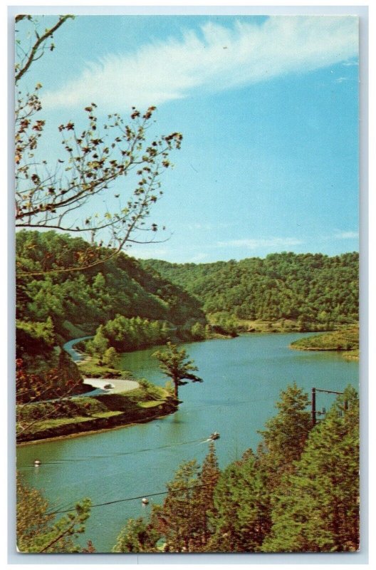 c1960's Dewey Lake Jenny Wiley State Park Prestonsburg Kentucky KY Postcard