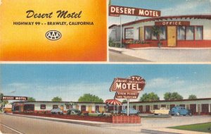 Brawley California Desert Motel Vintage Postcard AA37741