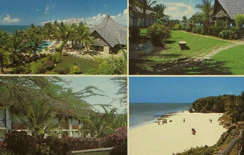 USED KENYA MULTI VIEW POSTCARD - BAHARI BEACH HOTEL AFRICAN SAFARI CLUB (KK3261) 