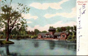 New York Albany Park Lake 1906