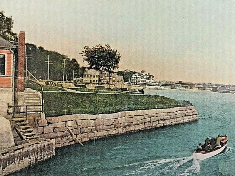 Postcard  Hand Tinted View of Annisquam Canal in Gloucester, MA..    U6