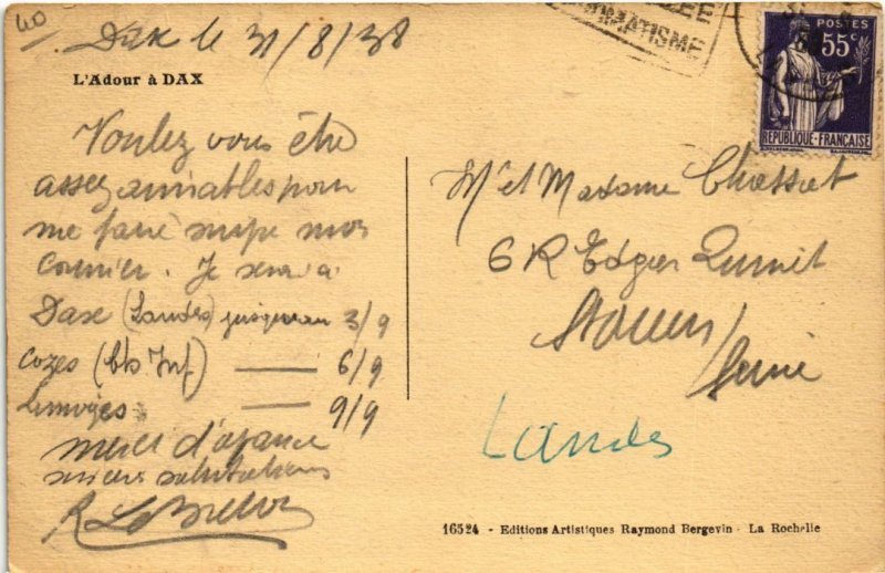 CPA L'Adour a Dax (1262933)