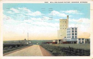 Mill & Sugar Factory Sheridan Wyoming 1942 postcard