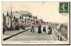 Postcard Old Luc sur Mer Calvados La Digue Promenoir