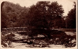 RPPC, Bridge on Naugatuck Golf Links CT c1912 Vintage Postcard P47