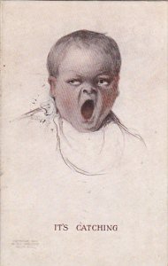 It's Catching Young Baby Yawning 1910