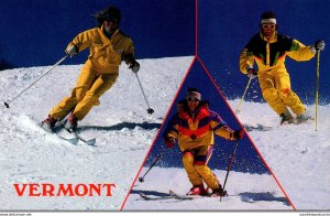 Vermont Winter Scene Alpine Skiing