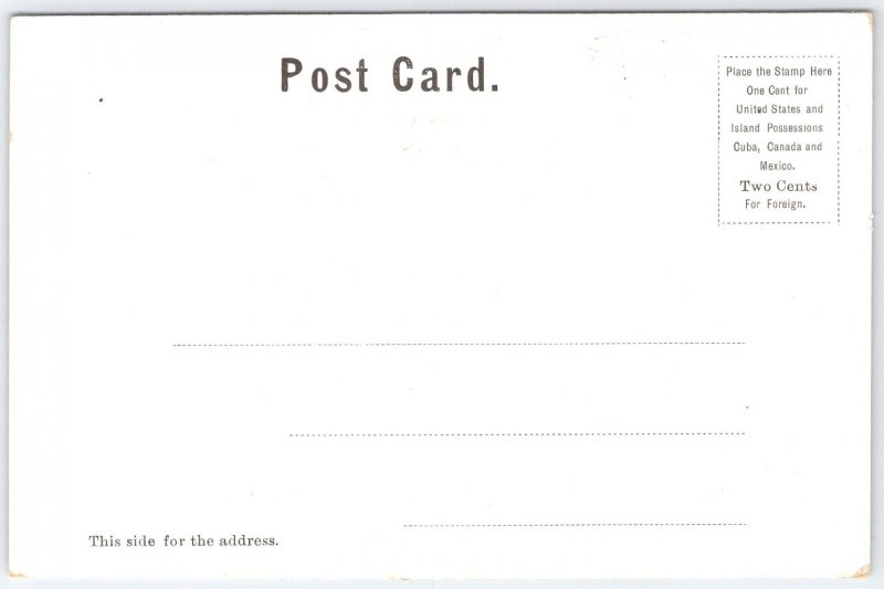 Bellows Falls VT High School Building c1910 Postcard Vermont Architecture