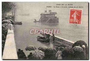 Paris - 15 - Floods of Paris 1910 - The Seine has Grenelle - morning of 13 Ja...