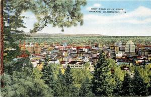 WA, Spokane, Washington, City View, Seen from Cliff Drive, E.C. Kropp