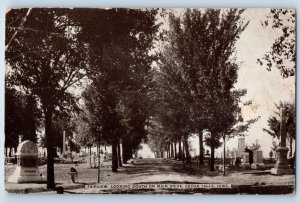 Cedar Falls Iowa Postcard Fairview Looking South Main Drive 1910 Vintage Antique