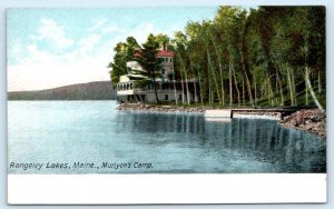 RANGELEY LAKES, Maine ME ~ MUNYON'S CAMP ca 1900s UDB Franklin County  Postcard