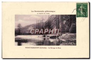 Postcard Old Thury Harcourt Dam Hom Valley of & # 39Orne