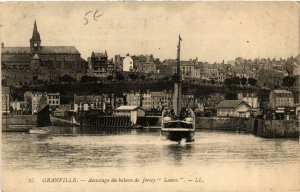 CPA GRANVILLE - Accostage du bateau de Jersey Laura (589413)