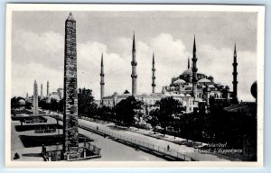 RPPC Sultan Ahmed L'Hippodrome ISTANBUL Turkey Postcard