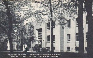 Indiana Fort Wayne Founders Memoral Education Auditorum BuildingFort Wayne Bi...