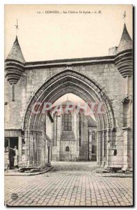 Old Postcard Corbeil Le Cloitre St Spire