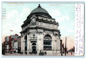 1909 Buffalo Savings Bank Buffalo New York NY Posted Antique Postcard