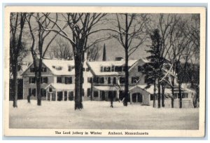 1943 The Lord Jeffery In Winter Amherst Massachusetts MA Vintage Postcard