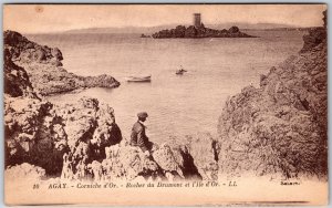 Agay - Corniche D'Or Rocher Du Drumont Et L'Ile D'Or France Postcard