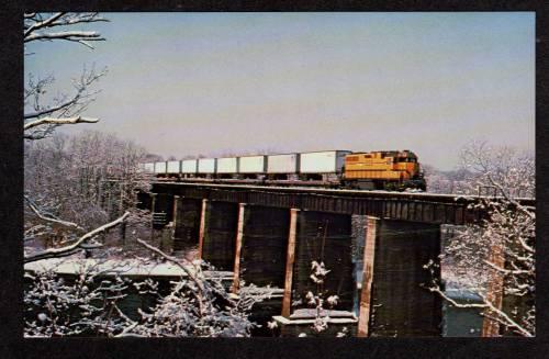 ME MAINE Central Railroad Train Benton Fairfield Trestle WATERVILLE Postcard PC