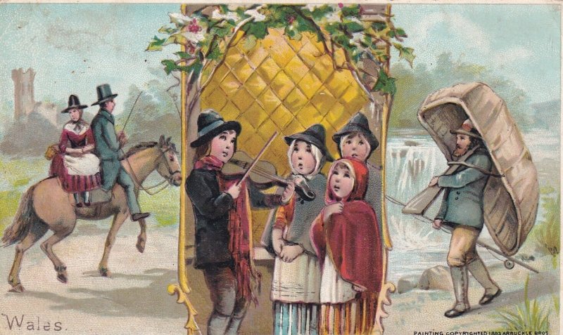 Arbuckle Bros Coffee Advertising Card, Wales, circa 1880s (54233)