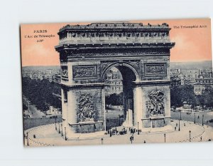 Postcard The Triumphal Arch Paris France