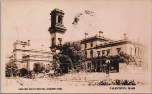 Australia Melbourne Victoria Government House Vintage RPPC C127